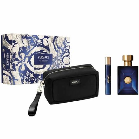 Versace Dylan Blue Pour Homme Eau de Toilette Vaporisateur 100ml Coffret 3 Produits