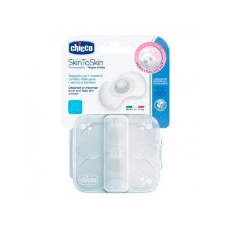 Chicco SkinToSkin Protecteur de Mamelon en Silicone S-M 2U