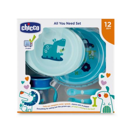 Chicco All You Need 12m+ Bleu Coffret 5 Produits 