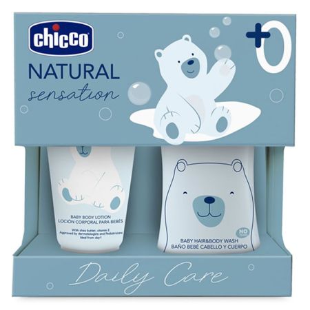 Chicco Natural Sensation Set D'hygiène Et De Bain 2 Pièces