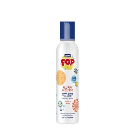 Mousse Nettoyante Corps Et Cheveux À La Vanille Chicco Pop 200ml