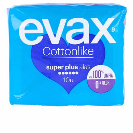 Evax Cottonlike Súper Plus Avec Ailettes 10 Unités 
