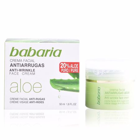 Babaria Natural Crème Faciale Anti Rides Aloe Vera 50ml