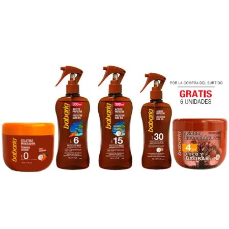 Lote Br Babaria Surtido Aceites 24 6 Gelatinas Gratis