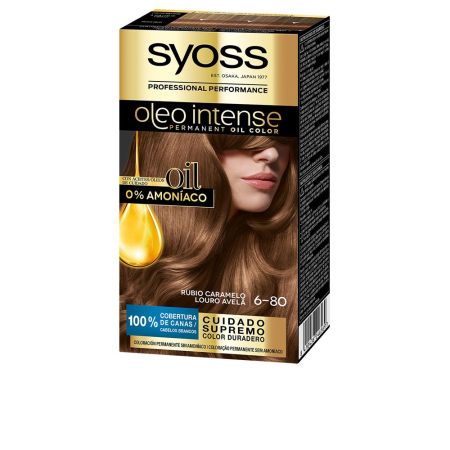 Syoss Oleo Intense Permanent Hair Color 6-80 Caramel Blonde