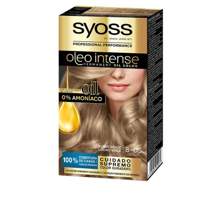 Syoss Oleo Intense Permanent Hair Color 8-05 Beige Blonde