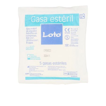 Indasec Loto Gasa Suave Hidrófila 100 Algodón 90 Uds