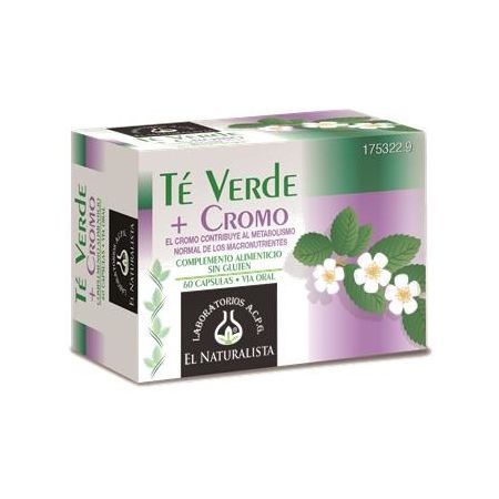 El Natural Te Verde Cromo 60 Caps