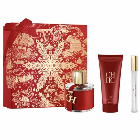 Carolina Herrera Ch Eau De Toilette Spray 100ml Coffret 3 Produits
