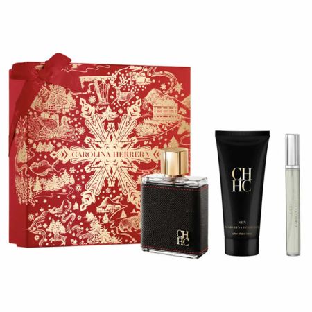 Carolina Herrera Ch Men Eau De Toilette Vaporisateur 100ml Coffret 3 Produits