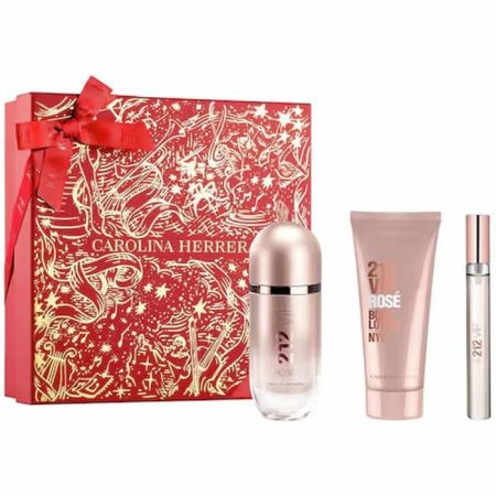 Carolina Herrera 212 Vip Rose Eau De Parfum Vaporisateur 80ml Coffret 3 Produits