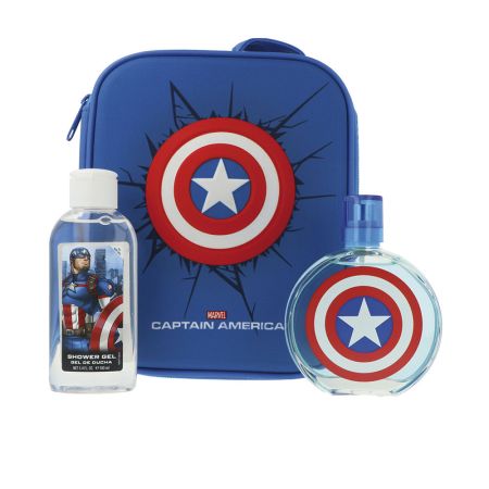 Marvel Captain America Eau De Toilette Vaporisateur 100ml Coffret 3 Produits