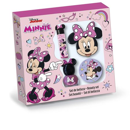 Cartoon Minnie Belleza Maquillaje Estuche 4 Piezas