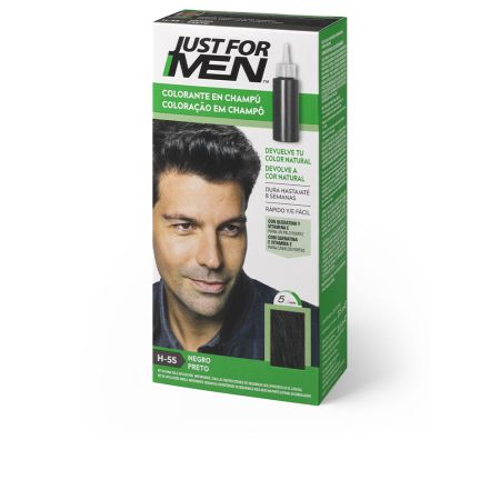 Just For Men Natural Black Shampoo Shampooing Colorant 30ml