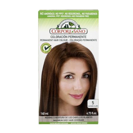 Corpore Sano Tinte Permanente N 5 Castaño Claro 140ml
