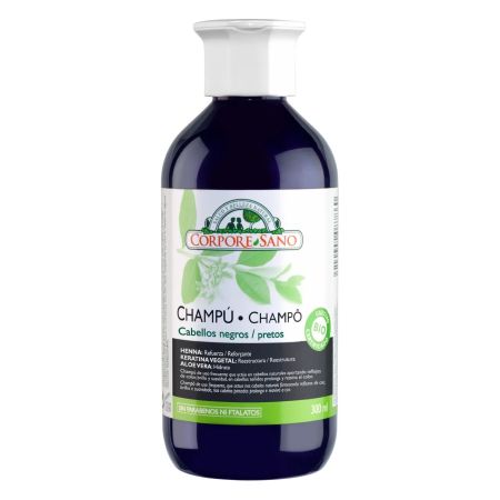 Corpore Champu Henna 300ml Cabellos Negros Bio