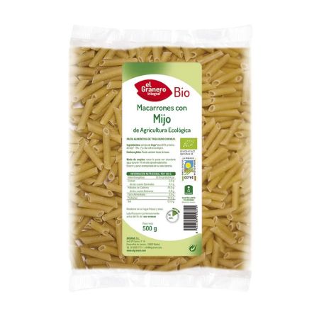 Granero Macarrones Con Mijo Bio 500g