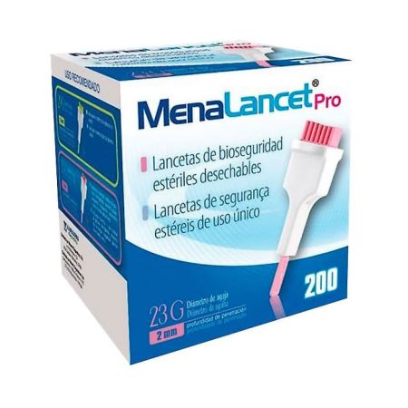Menarini Menalancet Pro 23g 200 Lancettes