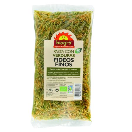 Biográ Fideo Fino Con Verduras Biogra Bio 250 Gramos
