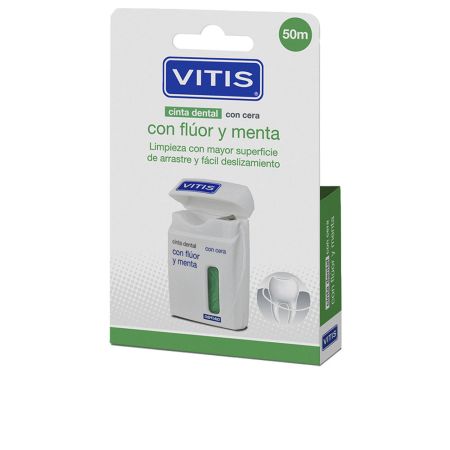 Vitis Dental Tape Avec Fluoruro et Menthe 2x50m
