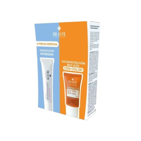 Coffret 2 produits Rilastil Sun System Color Emulsion Spf50+ 40 ml