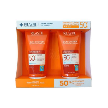 Rilastil Sun System Lotion Velours Spf50+ 2x200ml