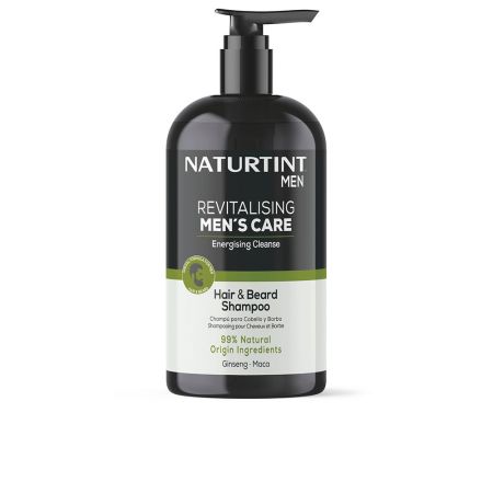 Naturtint Revitalising Men's Care Champú Para Cabello y Barba Limpieza Energizante 500ml