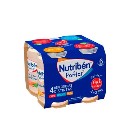 Nutriben Potitos Variété Pack 4x 235g