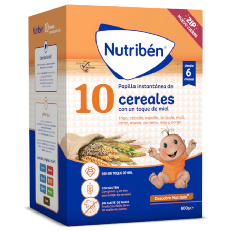 Nutribén 10 Céréales au Miel 1 Sachet 600 g