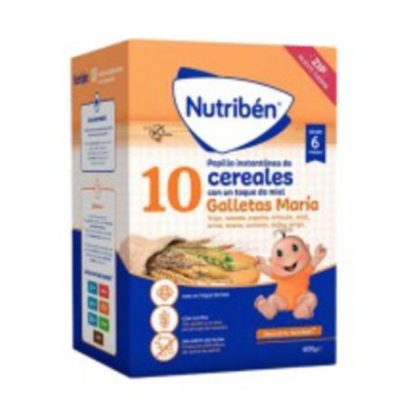 Nutribén 10 Céréales avec Miel et Biscuit María 1 Sachet 600 g