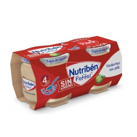 Nutribén Pot Légumes avec Poulet (2 Bocaux 120 g)