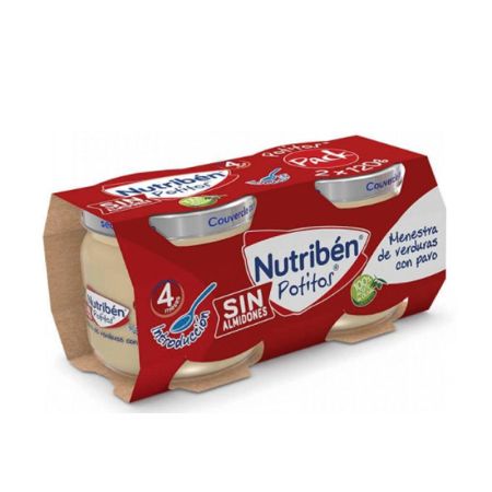 Nutribén Pot Ragoût de Légumes avec Bœuf 2 Bocaux 120 g