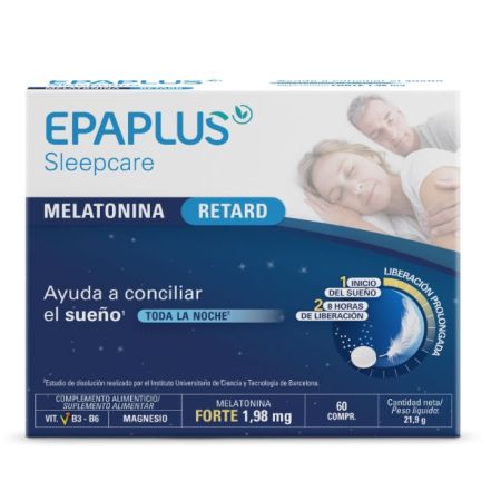Epaplus Sleepcare Retard du Sommeil Mélatonine 60 Comprimés