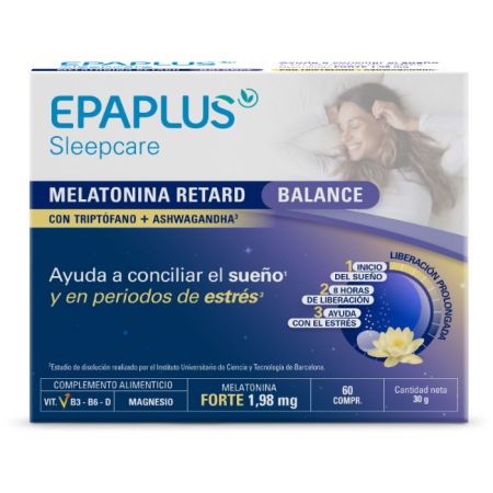 Epaplus Sleepcare Retard Balance Sommeil Et Stress 60 Comprimés