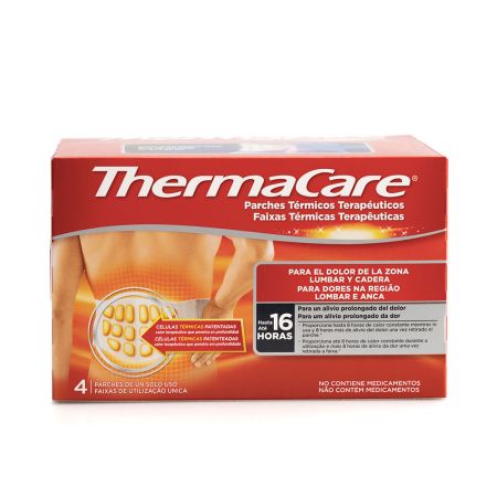 Thermacare Patch Auto Chauffant Bas Du Dos Et Hanches 4 Unités 