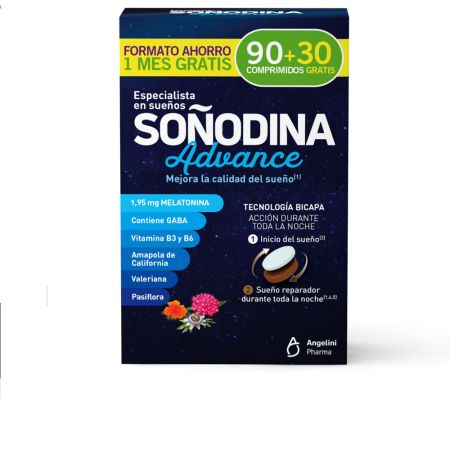 Angelini Soñodine Melatonin Bilayer 90+30 Comprimés