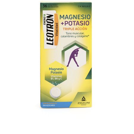 Leotron Vitalité Magnésium+ Potassium 36 Comprimés Effervescents