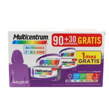 Multicentrum Women Pack 90 + 30 Tablets Set 2 Pieces