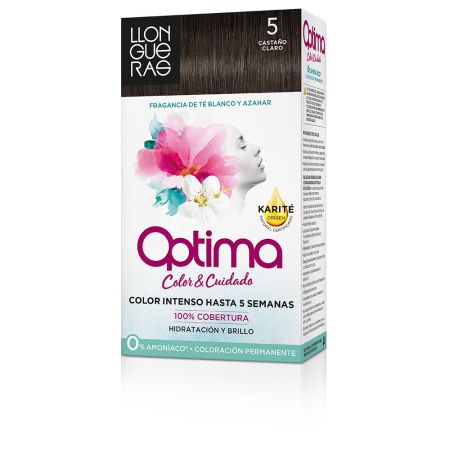 Llongueras Optima Coloration Permanente Sans Ammoniaque 5 Châtain Clair