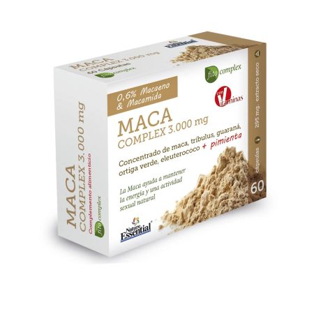 Nature Ess Maca Complex 3000 Mg Ext Seco 60 Caps Blister