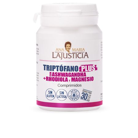 Justice Tryptophan Plus avec Ashwagandha Rhodiola Et Magnésium 60 Comprimés