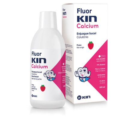 Kin Fluorkin Bain De Bouche Calcium Saveur Fraise 500ml