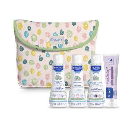 Mustela Little Moments Trousse De Toilette À Pois 5 Pièces