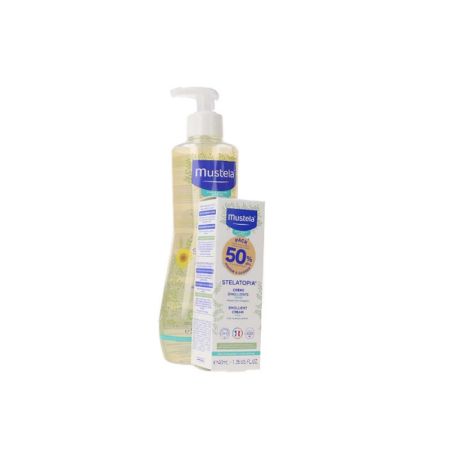 Mustela Stelatopia Huile de Bain 500 ml Coffret 2 Pièces