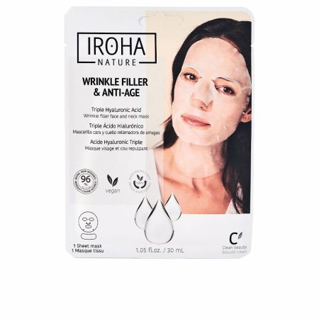 Iroha Nature Wrinkle Filler y Anti-Age Wrinkle Filler Face y Neck Mask 30