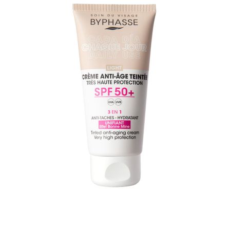 Byphasse Crema Facial Antiedad Con Color Spf50 Light 50ml
