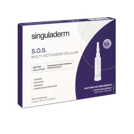 Singuladerm S.O.S. Activateur Multi-Cellulaire Traitement Détoxifiant 4x10,5ml	