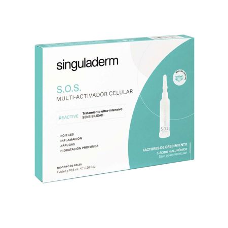 Singuladerm S.O.S. Activateur Multi-Cellulaire Traitement Ultra-Intensif de la Sensibilité 4x10,5ml