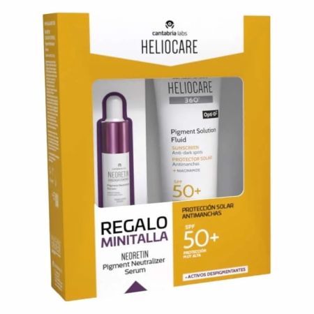 Heliocare 360 Opti D Pigment Solution Fluid Spf50+ 50ml Coffret 2 Produits