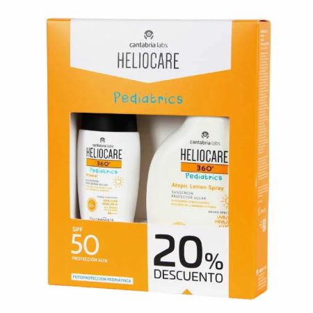 Heliocare Pediatrics Atopic Lotion Spray Spf50 250ml Coffret 2 Produits